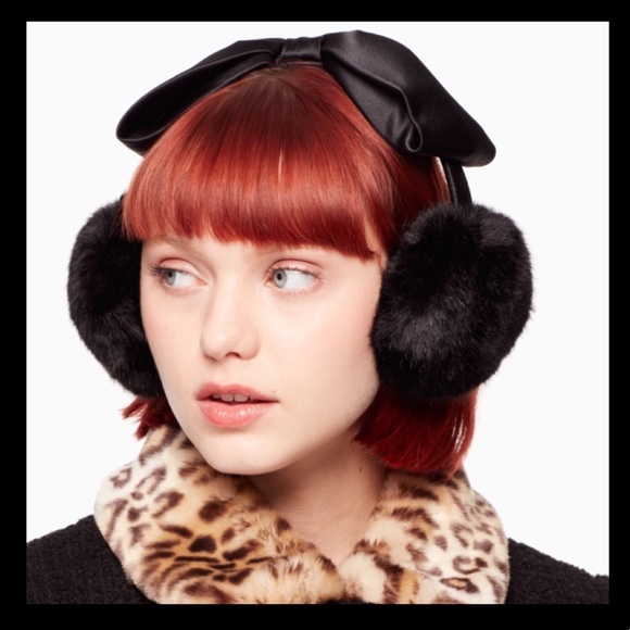 kate spade Accessories - ❄️NWT❄️ KATE SPADE ear muffs with Satin Bow